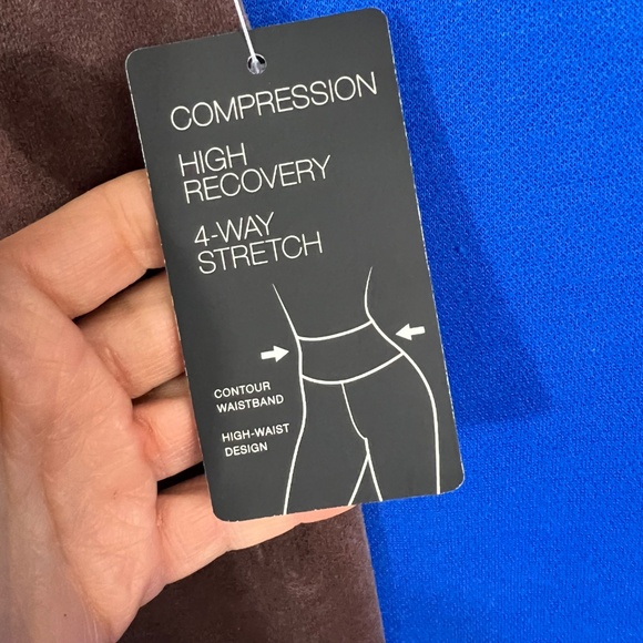 🔥2/$10 NWT |•INC•| COMPRESSION HIGH RECOVERY CONTOUR WAISTBAND VELOUR LEGGING - Picture 4 of 5
